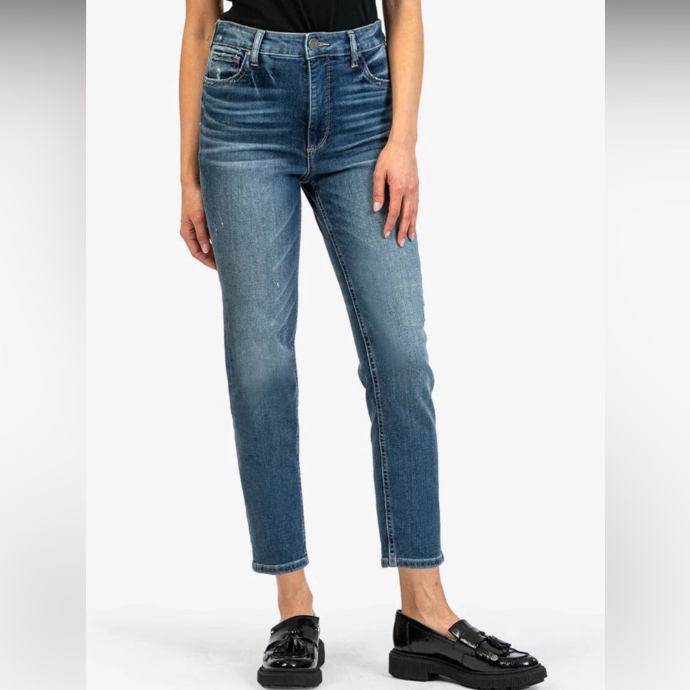 NWT - Kut from the Kloth - Naomi High Rise Fab Ab Girlfriend Straight Leg, 2L